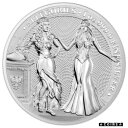 2020 Allegories シリーズ イタリア & ゲルマニア 1 オンス シルバー カプセル化 BU コイン COA付き2020 Allegories Series Italia & Germania 1 oz Silver Capsuled BU Coin W/COA