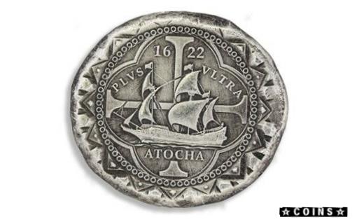 ڶ/ʼݾڽա ƥ    [̵] 1622 Atocha 8 Reales 23-28 Gram Antiq. Poured Shipwreck Silver Cob - Daniel Carr