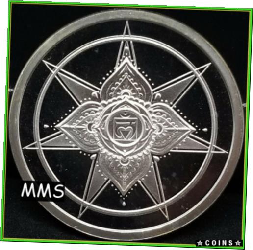 ڶ/ʼݾڽա ƥ    [̵] 2018 1oz Root Chakra BU Silver Shield MiniMintage Seven Chakras Series #1