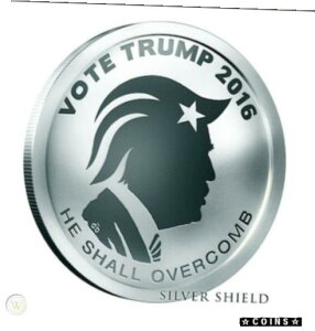 2016 1オンス 投票トランプ プルーフ シルバー シールド 寡頭制 #3 ドナルド ヒラリー選挙2016 1oz Vote Trump Proof Silver Shield Oligarchy #3 Donald Hillary Election