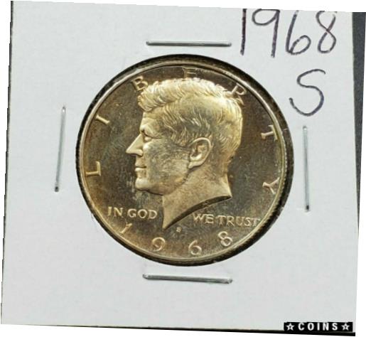 ڶ/ʼݾڽա ƥ    [̵] 1968 S Kennedy 40% Silver Half Dollar Coin Choice PROOF NEAT AMBER TONING TONER