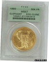 1993 ゴールド 赤道ギニア 300 鋳造 30,000 フランコス エレファント PCGS MS 671993 GOLD EQUATORIAL GUINEA...