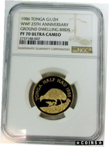 ץʡɥ꥽㤨֡ڶ/ʼݾڽա ƥ    [̵] 1986 GOLD TONGA 1/2 HAU WWF GROUND DWELLING BIRDS NGC PROOF 70 ULTRA CAMEOפβǤʤ285,250ߤˤʤޤ