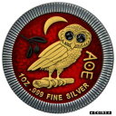 ニウエ 2020 $2 アテネ フクロウ - パラダ - 1 オンス シルバー コイン + スワロフスキー クリスタルNiue 2020 $2 Athenian Owl - Pallada - 1 Oz Silver Coin + Swarovski crystals