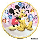 【極美品/品質保証書付】 アンティークコイン コイン 金貨 銀貨 送料無料 Niue 2020 2 Mickey Pluto Best Friends BALLOONS 1 Oz I-Color Silver Coin