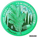 ゲルマニア 2019 5 マーク オーク リーフ - 12 か月シリーズ - 3 月 1 オンス銀貨Germania 2019 5 Mark Oak Leaf - 12 Months Series - March 1 Oz Silver Coin