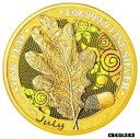 ゲルマニア 2019 5 マーク オーク リーフ - 12 か月シリーズ - 7 月 1 オンス銀貨Germania 2019 5 Mark Oak Leaf - 12 Months Series - July 1 Oz Silver Coin