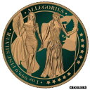ゲルマニア 2019 5 マーク コロンビア ゲルマニア グリーン ゴールド 金メッキ 1 オンス シルバー コインGermania 2019 5 Mark Columbia Germania Green Gold Gilded 1 Oz Silver Coin
