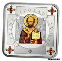 ニウエ 2013 $1 セント ニコラス ザ ワンダーワーカー 15.5g シルバー プルーフ コイン スワロフスキーNiue 2013 $1 Saint Nicholas the Wonderworker 15.5g Silver Proof Coin Swarovski