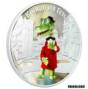  アンティークコイン コイン 金貨 銀貨  Cook 2011 5$ Soyuzmultfilm Crocodile Gena and Cheburashka-Gena 1 Oz Silver Coin