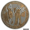 ゲルマニア 2019 5 マーク コロンビア & ゲルマニア - アンティーク & 銅 1 オンス シルバー コインGermania 2019 5 Mark Columbia & Germania - Antique & Copper 1 Oz Silver Coin