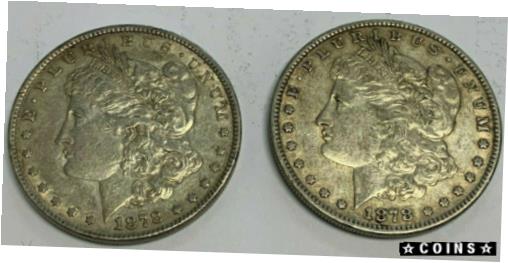 yɔi/iۏ؏tz AeB[NRC RC   [] 2 Coins (1) 1878 Reverse 78 and (1) 1878 Reverse 79 Morgan Silver Dollars