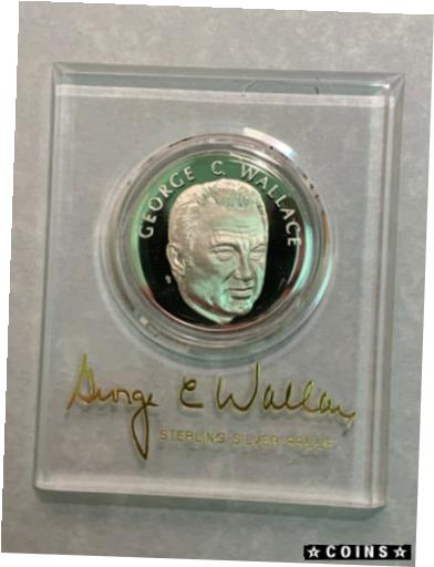 【極美品/品質保証書付】 アンティークコイン コイン 金貨 銀貨 [送料無料] George Wallace Sterling Silver Medal in Original Box wi..