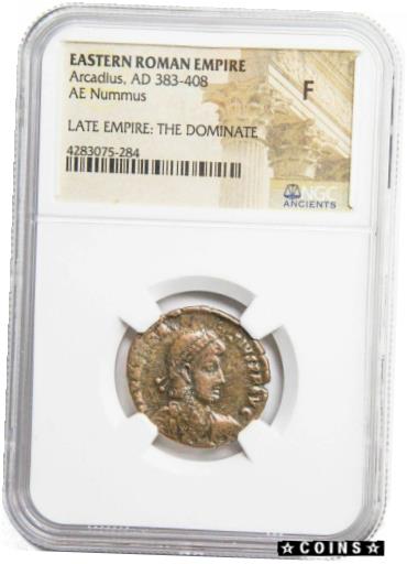 륫ǥΥ AE2 (AD383-408) NGC (F)Roman AE2 of Arcadius (AD383-408) N...