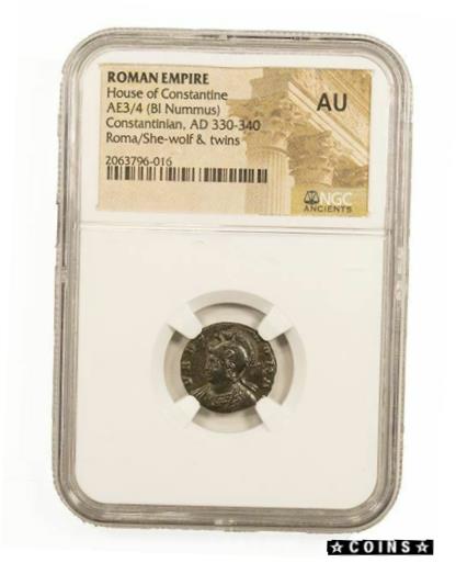 ֥ޤΥ AE ( 330  346 ǯ) NGC (AU)Roman AE of Urbs Roma (AD 330-...