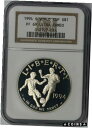 1994-S ワールド カップ $1 NGC PF 69 ウルトラ カメオ - モダンな記念シルバー ダラー1994-S World Cup $1 NGC PF...