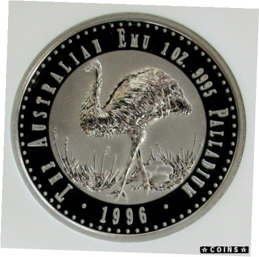 【極美品/品質保証書付】 アンティークコイン 硬貨 1996 PALLADIUM AUSTRALIA 1oz EMU NGC MINT STATE 64 ONLY 1,144 MINTED [送料無料] #oot-wr-3902-642