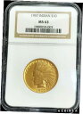 1907 ゴールド アメリカ $10 インディアン ヘッド イーグル モットー コイン NGC 造幣局 631907 GOLD UNITED STATES $10 INDIAN HEAD EAGLE NO MOTTO COIN NGC MINT STATE 63(3)