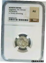 yɔi/iۏ؏tz AeB[NRC RC   [] Elagabalus Roman Empire 218-222 Silver NGC AU Denarius Victory Advancing Ancient