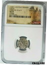 yɔi/iۏ؏tz AeB[NRC RC   [] Enrico III NGC AU 55 Lucca Silver Denier Knights Templar Italy Holy Crusader