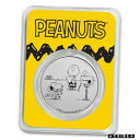 2021 スヌーピー & チャーリー ブラウン バレンタイン 1 オンス シルバー ラウンド - ピーナッツ シリーズ TEP2021 Snoopy & Charlie Brown Valentine 1 oz Silver Round - Peanuts Series in TEP