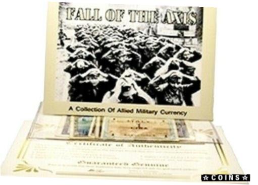 ڶ/ʼݾڽա ƥ    [̵] Fall of the Axis,Set of 5 Allied Military Currency Banknotes,Story &Certificate