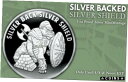 【極美品/品質保証書付】 アンティークコイン コイン 金貨 銀貨 [送料無料] 2021 - 1oz .999 Silver Backed Silver Shield SBSS Proof MiniMintage **PRESALE**