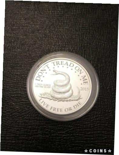  アンティークコイン コイン 金貨 銀貨  1 Oz. .999 Fine Silver Round - DTOM-Rattlesnake-Live Free Or Die / PMR