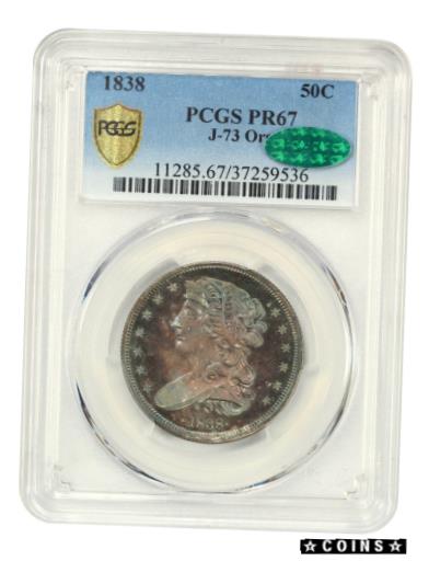 【極美品/品質保証書付】 アンティークコイン 硬貨 Pattern: 1838 P50c PCGS/CAC PR 67 (J-73, Original) - Pattern Coinage [送料無料] #oct-wr-4077-196