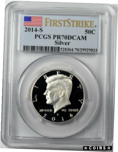  アンティークコイン コイン 金貨 銀貨  2014-S SILVER PROOF KENNEDY HALF DOLLAR PCGS PR70DCAM FIRST STIKE