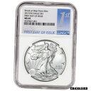2017-(W) アメリカン シルバー イーグル - NGC MS69 - 発行初日 - 最初のラベル2017-(W) American Silver Eagle - NGC MS69 - First Day of Issue - 1st Label(3)