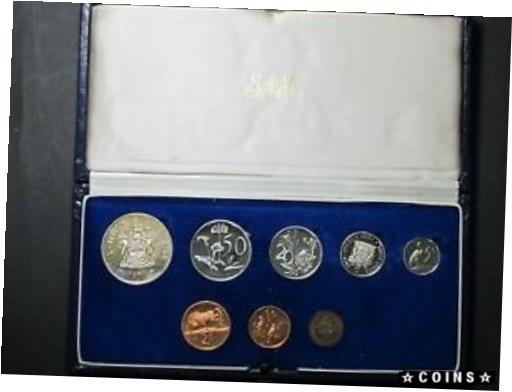 yɔi/iۏ؏tz AeB[NRC RC   [] 1970 South Africa Proof Coin Set Deluxe Presentation Case Display Silver Coins