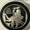  アンティークコイン コイン 金貨 銀貨  He Made Uncle Sam Cranky Saddam Hussein Satire 1 Troy Oz .999 Fine Silver Coin