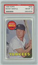 【極美品/品質保証書付】 アンティークコイン 硬貨 Mickey Mantle 1969 Topps #500. PSA 8 [送料無料] #oof-wr-4095-27