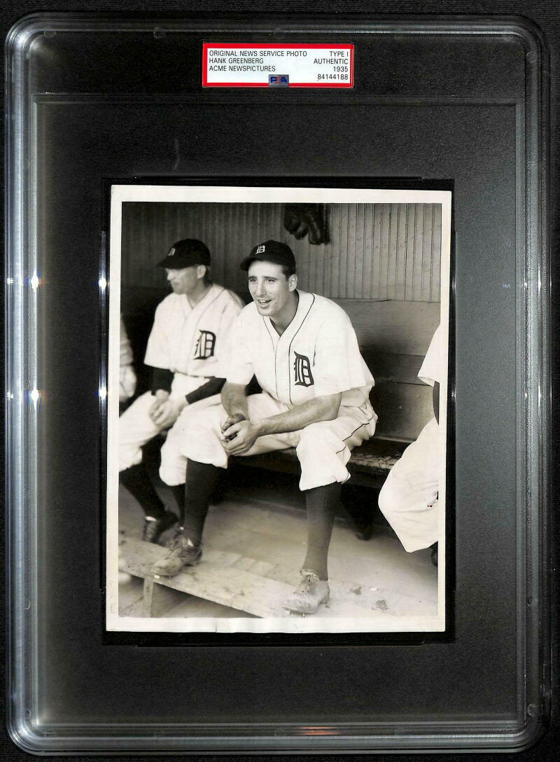 【極美品/品質保証書付】 アンティークコイン コイン 金貨 銀貨 送料無料 1935 Hank Greenberg MVP Season Original Type 1 Photo, Acme Newspictures. PSA