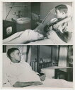 1951年のミッキー・マントル病院の写真。ルーキー マントル ダッド ワールド シリーズ PSA タイプ 31951 Mickey Mantle Hospita...