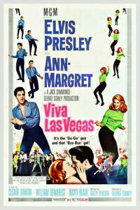 【極美品/品質保証書付】 アンティークコイン コイン 金貨 銀貨 送料無料 Viva Las Vegas Original Movie Poster. 1964. Linen Backed