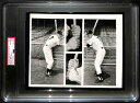 1956 年のミッキー マントルのオリジナル タイプ 1 写真。複合スイッチヒッターハンド。 PSA1956 Mickey Mantle Original Type 1 Photo. Composite Switch Hitter Hands. PSA