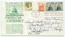 1976 年の最高裁判所判事が初日の表紙に署名。バーガーコート。 JSA1976 Supreme Court Justices Signed First Day...