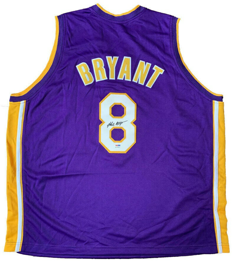 【極美品/品質保証書付】 アンティークコイン 硬貨 Kobe Bryant Signed Lakers Jersey, Purple 8. Full Name Rookie Era Auto. PSA 送料無料 oof-wr-4095-98