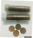 1917 P 1918 P リンカーン ペニー ロール 平均流通 - 上質 2 ロール ロット 100 コイン1917 P 1918 P Lincoln Penny Rolls Average Circulated - Fine 2 Roll Lot 100 Coins(3)