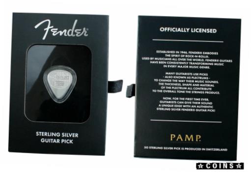 【極美品/品質保証書付】 アンティークコイン コイン 金貨 銀貨 [送料無料] 2021 Pamp Fender Playable Guitar Pick 5 g Silver Proof Like GEM w/OGP