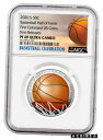 yɔi/iۏ؏tz AeB[NRC RC   [] 2020 S Basketball Hall of Fame Half Dollar Clad Colorized NGC PF69 UC FR