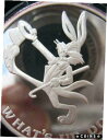 1オンス。ピュアシルバー ワッツアップ ドク バグズバニー 50周年記念 1990 コイン + ゴールド。1-OZ. PURE SILVER WHATS UP DOC BUGS BUNNY 50TH ANNIVERSARY 1990 COIN +GOLD .