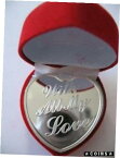【極美品/品質保証書付】 アンティークコイン コイン 金貨 銀貨 [送料無料] 1 OZ. SILVER.999 ENGRAVABEL HEART SHAPED COIN FOR SOMEONE SPECIAL GIFT + GOLD