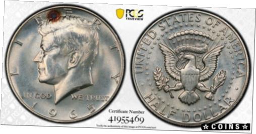 楽天金銀プラチナ　ワールドリソース1965 SMS ケネディ ハーフダラー PCGS SP66 ターゲット トーン シルバー レジストリ コイン TV 50C1965 SMS Kennedy Half Dollar PCGS SP66 Target Toned Silver Registry Coin TV 50C