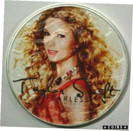 【極美品/品質保証書付】 アンティークコイン コイン 金貨 銀貨 [送料無料] Taylor Swift - Fearless -American Silver Eagle Collectible 1oz. .999 Silver Coin