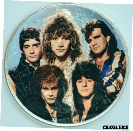 【極美品/品質保証書付】 アンティークコイン コイン 金貨 銀貨 [送料無料] Bon Jovi - Limited Edition American Silver Eagle 1oz. .999 Silver Dollar Coin