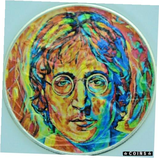  アンティークコイン コイン 金貨 銀貨  John Lennon Limited Editition American Silver Eagle 1oz .999 Silver Dollar Coin