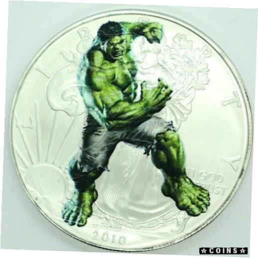 【極美品/品質保証書付】 アンティークコイン コイン 金貨 銀貨 [送料無料] The Hulk - American Silver Eagle 1oz. .999 Limited Edition Silver Dollar Coin